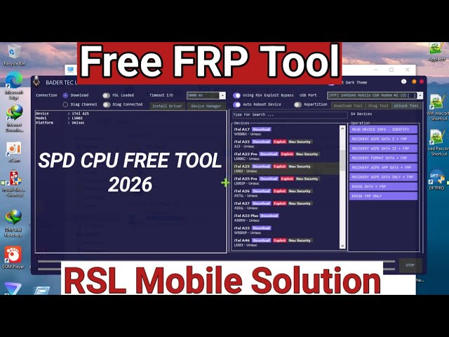 BADER TEC Unisoc Spreadtrum Tool 2026 Beta Review | FRP, Flash, IMEI & Unlock Features