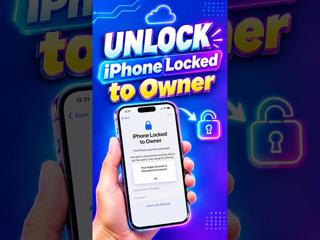 iPhone Locked to Owner? Here’s How to Unlock It! | Remove Apple ID | 100% Work #shorts