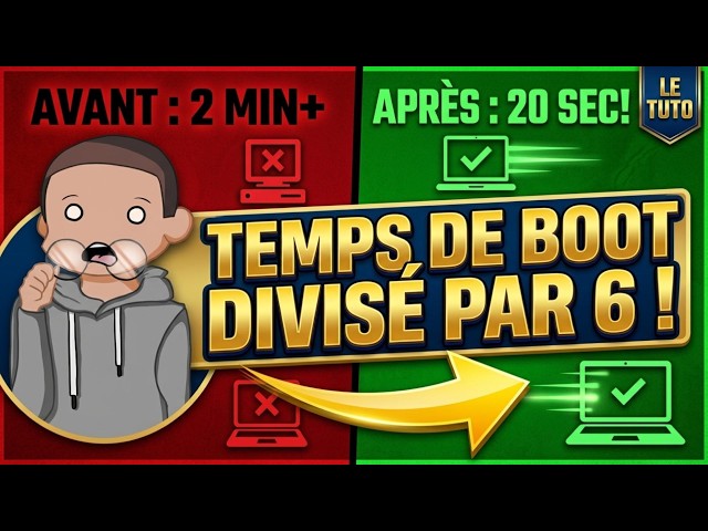 Boot Time Divided by 6 !!!!! #WinUtil #OptimizeWindows11 #pcrepair #tutorial