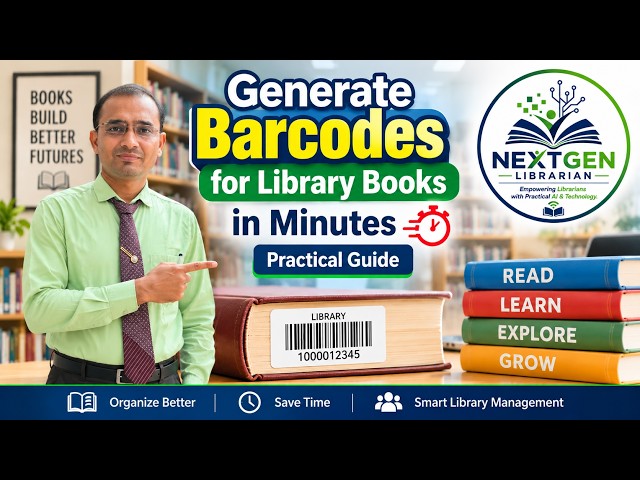 Generate Barcodes for Library Books in Minutes | Practical Guide