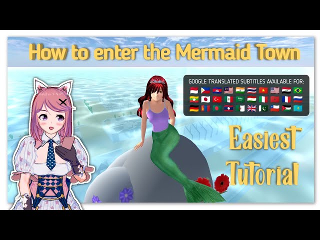 How to enter the new MERMAID TOWN | SAKURA SCHOOL SIMULATOR | Version 1.038.14