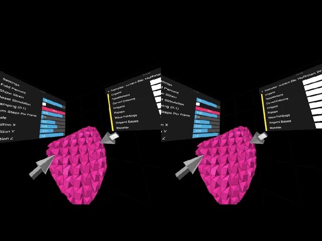 Origami Simulator VR Demo (3D version)