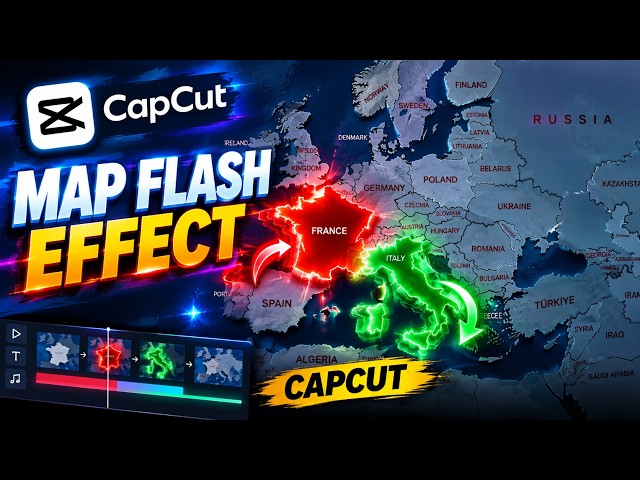 Viral Effect   Make ANY Country Flash on a Map in CapCut! 🔥