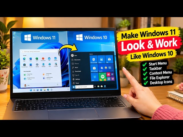 Windows 11 Looks Different? Make It Look Like Windows 10 Again!