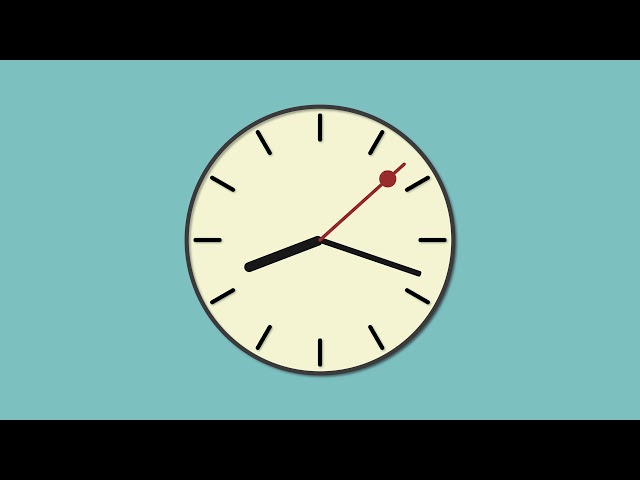 Countdown analog clock 20 seconds - no Copyright