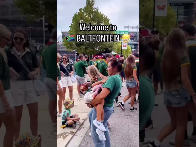 Neutral Venue?! 😆 Springboks Fans Take Over Baltimore! 🇿🇦 #allblacks #springboks