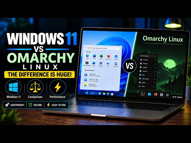 Windows 11 vs Omarchy — HUGE Difference!
