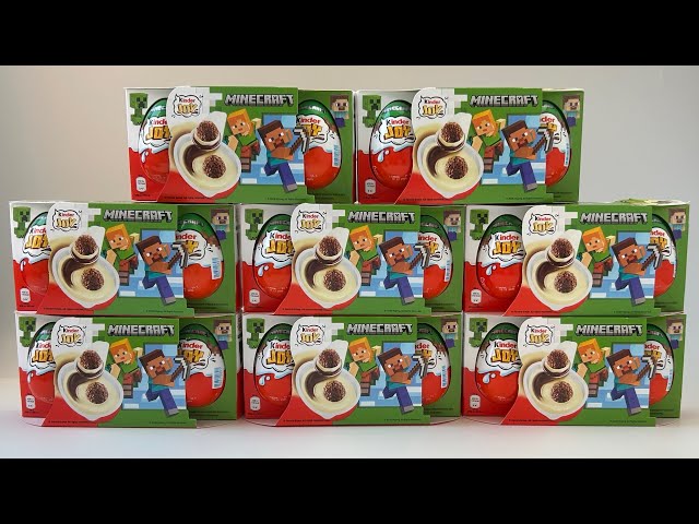 ASMR Kinder Joy Minecraft Unboxing ⛏️ (Ultra Satisfying) 