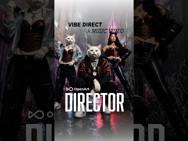 Meow | Vibe direct a Music video with @openart_ai Director