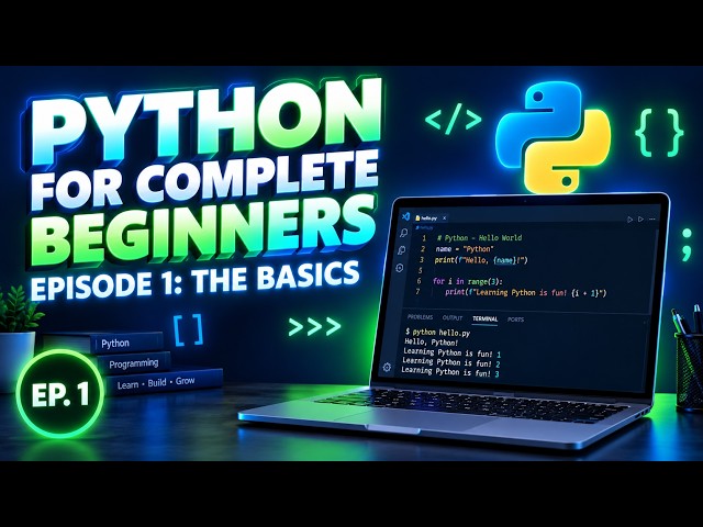 Python Course #1 Python Basics for Absolute Beginners Full Tutorial #Python #LearnToCode