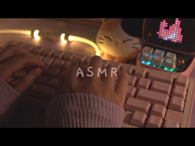 [Cozy ASMR] Late Night Typing on 3 different Keyboards