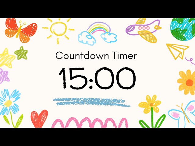15 Minute Timer with Relaxing Music and Alarm | Spring Timer