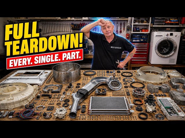Total Teardown: Why Are Washer Dryer DRUMS COLLAPSING? (Samsung WD0804W8E1/XEU Washer Dryer)