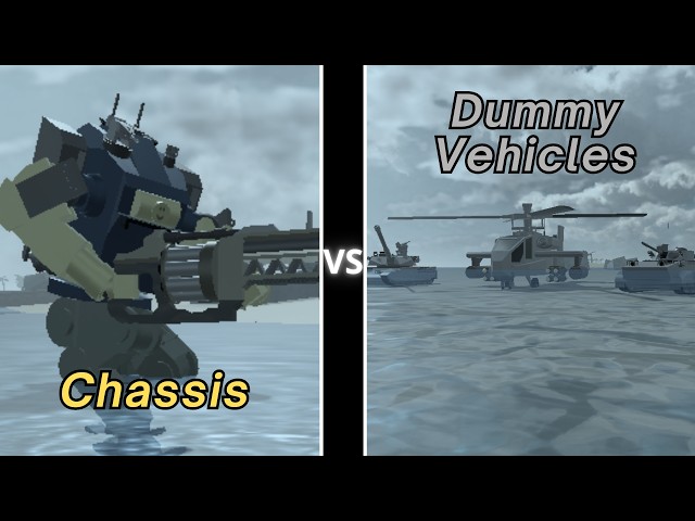 Chassis VS All Dummy Vehicles in Dummies vs Noobs feat. @Dummy_reaI