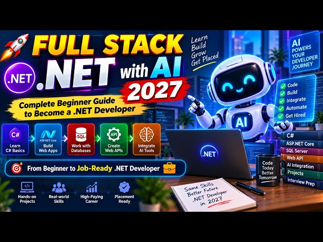 Full Stack .NET with AI 2027 Roadmap: Complete Beginner Guide to Become a .NET Developer | Naresh IT
