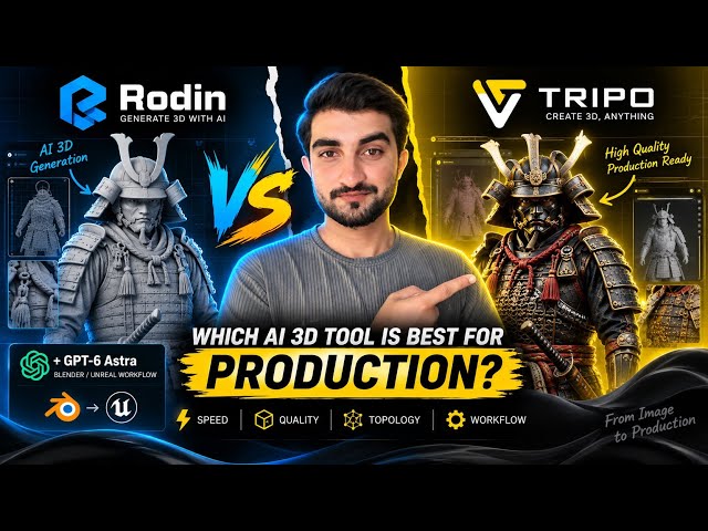 Tripo vs Rodin — Which AI 3D Generator Is Actually Best for Production?