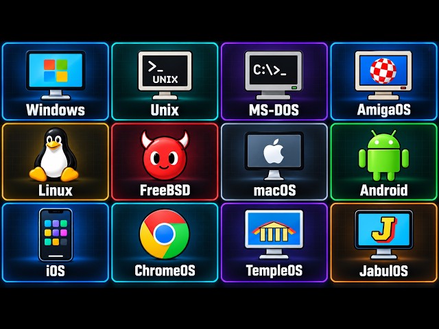 Every Popular Operating System Explained in Only 15 Minutes