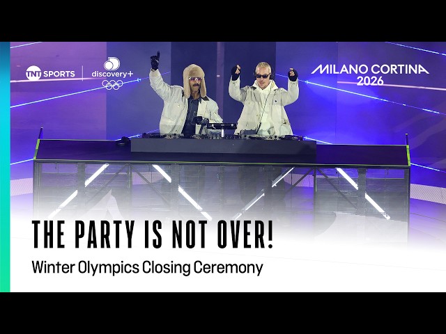 This is EPIC! MAJOR LAZER bring the party to the closing ceremony 🕺 💃 | Winter Olympics 2026