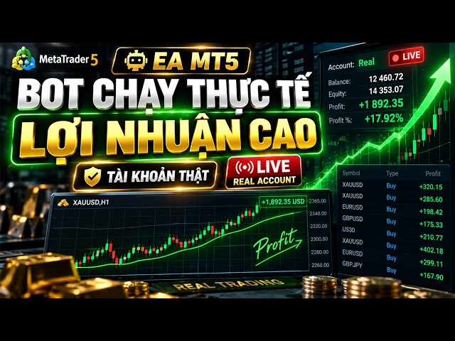 BOT FOREX Chạy Tài Khoản Thật | Đây Là Cách BOT Hoạt Động Thực Tế Trên MT5
