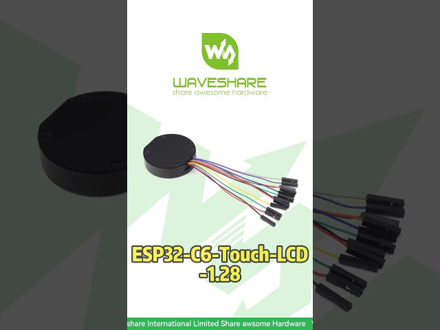 1.28" Round Touch IPS, 240×2406‑Axis IMU + RTC + TF Card,Portable, Battery Charger + CNC Case