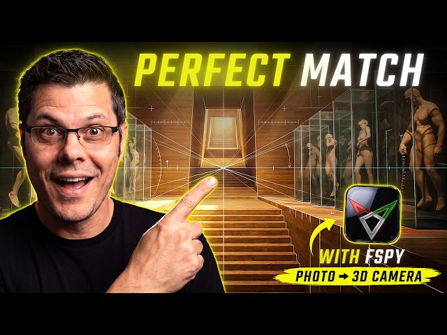 Turn ANY Photo Into a PERFECT 3D Camera! | fSpy + Blender & Maya