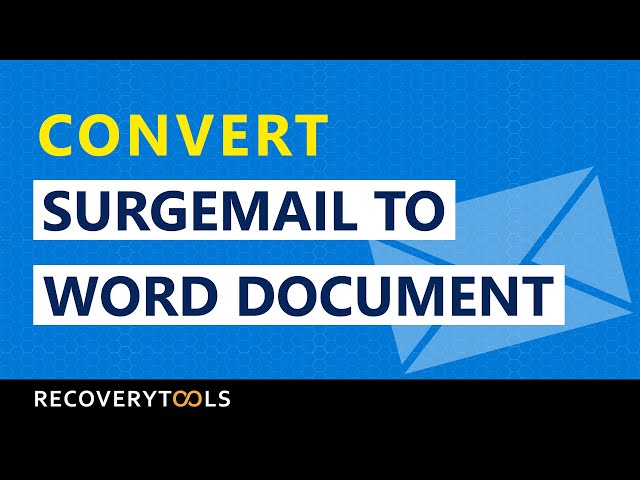 Converting SurgeMail to DOC files is Easy - Simply Convert SurgeMail Emails to Documents