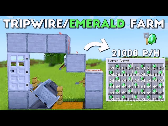 BEST NEW TRIPWIRE HOOK & EMERALD FARM Minecraft Java 26.3! | 21,000+ Per Hour
