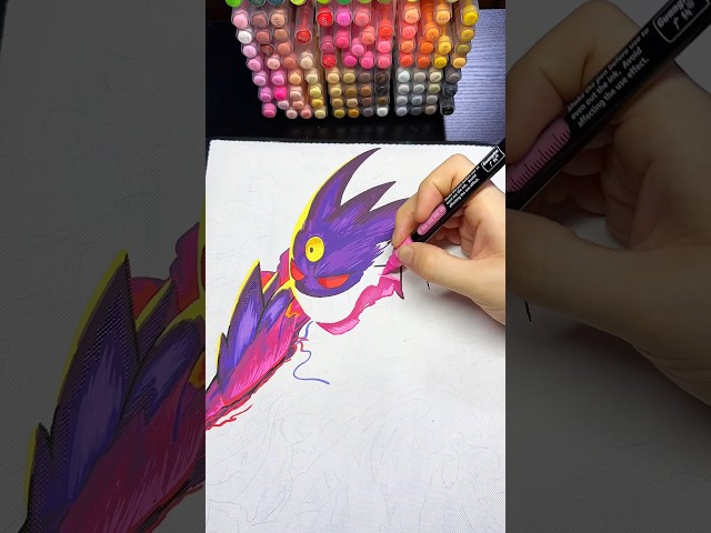 Mini review de los Guangna, muero por pintar mil binders 😭😭😭 #acrylicmarkers #pokemon #painting
