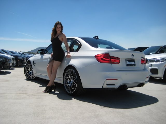 New BMW M3 Frozen White Metallic / Exhaust Sound / 20" M Wheels / BMW Review