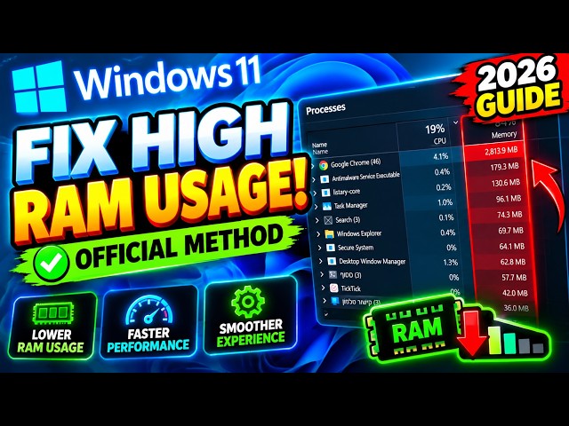 Fix High RAM Usage in Windows 11: Best Solutions for 2026