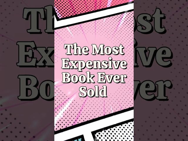The Most Expensive Book Ever Sold #booklovers #facts #history #books