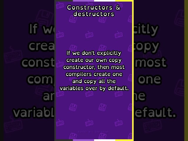 Class constructors and destructors in C++ #cplusplus #cpp #programming #objectorientedprogramming
