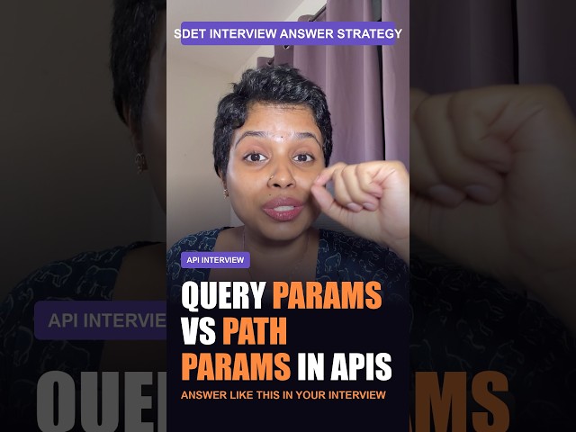 Query Params vs Path Params in API Testing | Interview Answer With Test Cases