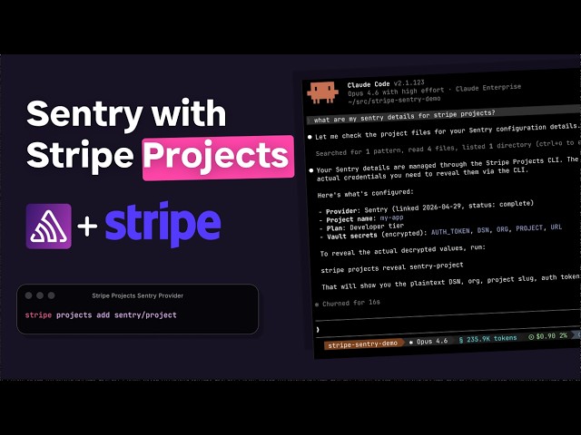 Sentry + Stripe Projects: From Zero to Error Monitoring in Two Commands