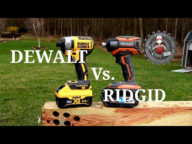 Dewalt 887 Impact Driver vs the all new RIDGID OCTANE Impact Driver (TOOL DUEL!)