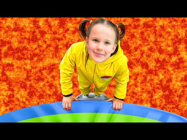 The Floor Is Lava Challenge 🤸‍♂️ Fun Game with Vania Mania Kids