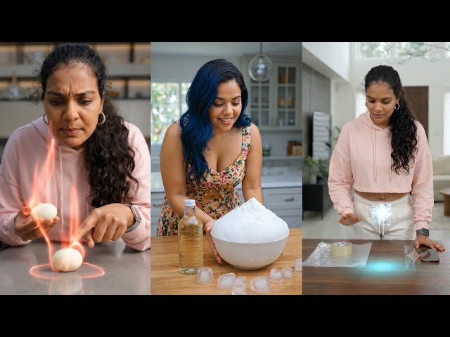 🥚 DON’T CUT A MICROWAVED EGG, Boiled Egg VS Microwave, Homemade hologram,  Baking Soda and Vinegar