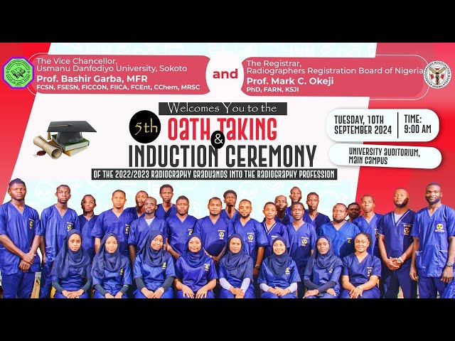 UDUS, Radiography Induction and Oath taking Ceremony