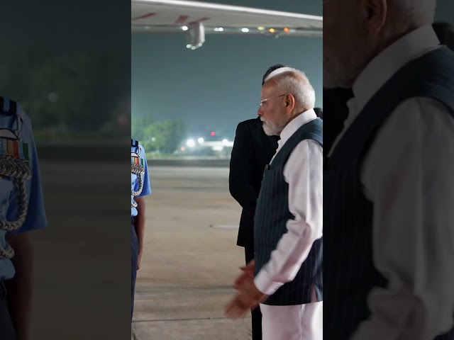 Prime Minister Narendra Modi emplanes for 2 Nation Visit to Japan & China