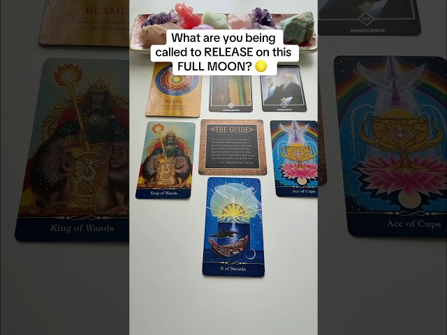 What are you releasing during this FULL MOON?🌝 #tarotreading #tarot #personalgrowth #spirituality