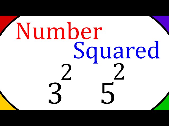 How To Square A Number