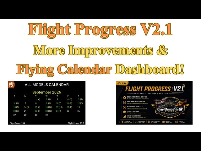 Flight Progress V2.1 - EdgeTX Lua Script For Radiomaster TX16S