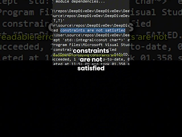 C++ Concepts Fixing Template Errors