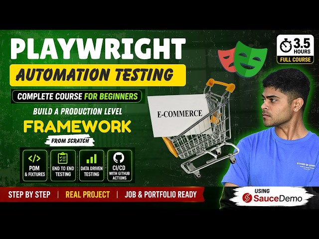 Playwright Automation Full Course for Beginners | Build Production Level Framework from Scratch