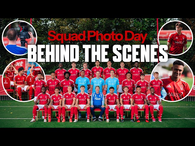Behind the Scenes of Nottingham Forest's Squad Photo Day! 📸