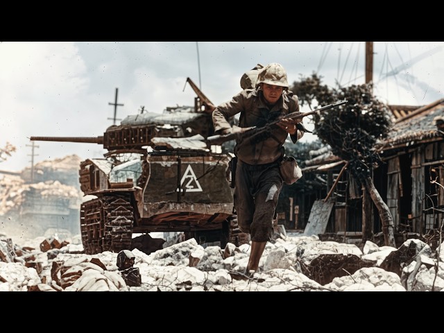 WWII Pacific War: From Okinawa to Iwo Jima. Rare Restored Color Archives