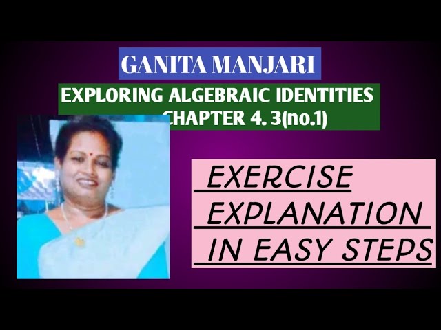 GANITA MANJARI, CLASS -9th, CHAPTER-4.3(NO-1)