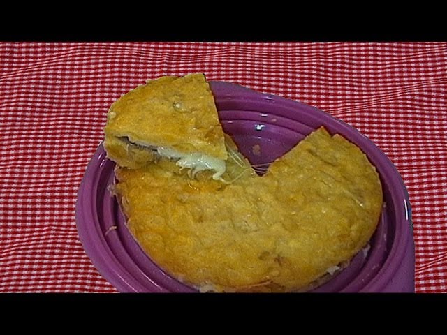 Tortilla patatas rellena - ジャガイモのオムレツ - Spanish omelette