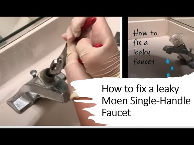 How to Fix Leaky Bathroom Sink Faucet | Moen