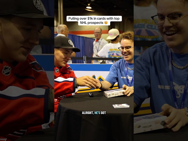 HUGE PULLS w/ NHL prospects! 🤯 #hockey #nhl #sportscards #hockeycards #funny